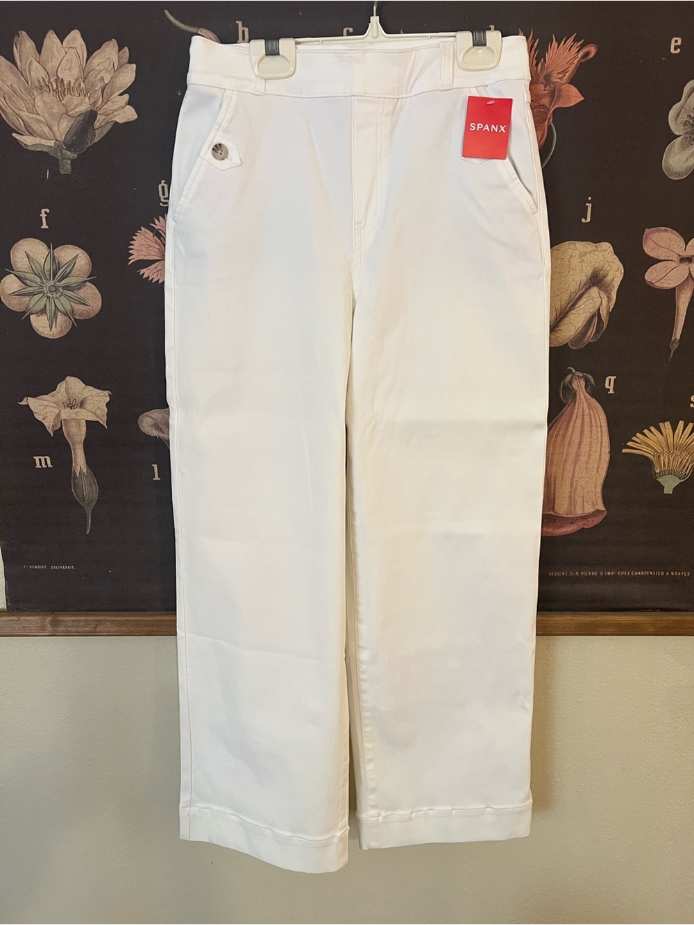 SPANX White Wide-Leg Pants